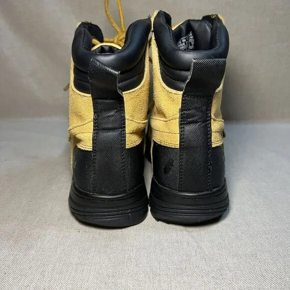 Polo‎ Ralph Lauren Haywards Mens Boots Size 6 Buckle Strap Lace Up Tan Wheat