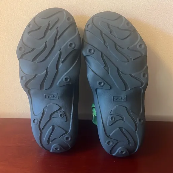 Polo Ralph Lauren Huarache TCH-SK-ATH Green Leather Sandals