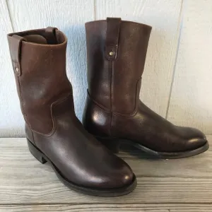 Polo Ralph Lauren Mens Brown Leather Western Wellington Hunting Work Boots 10 D