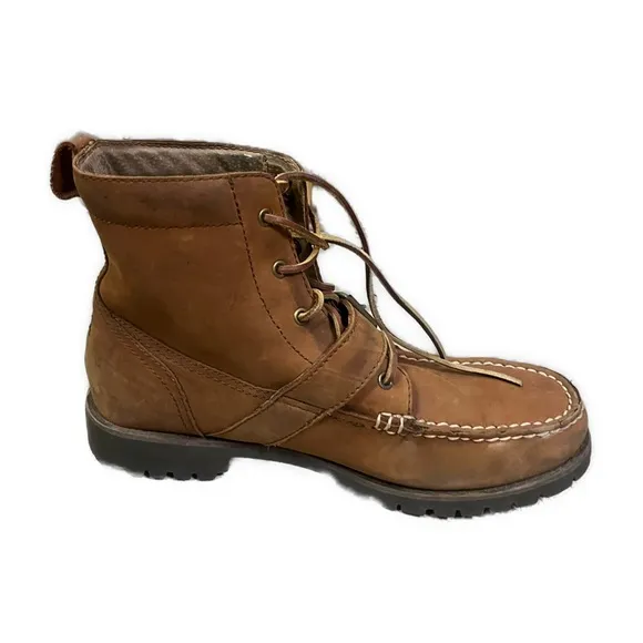 Polo Ralph Lauren Men’s Redmond Brown Leather Ranger High Top Boots- Size 9.5