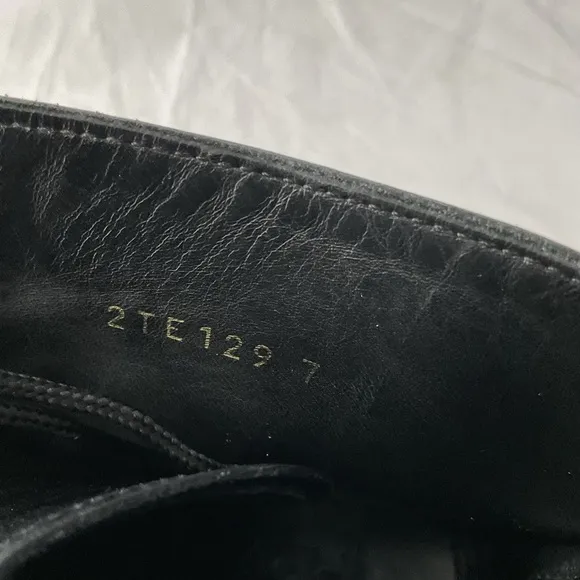 Prada 2TE129 Black Leather Half-Boot Men’s Size 8 US.