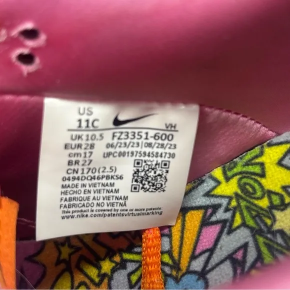 Pre Owned Powerpuff Girls Nike SB Dunk Low Pro Red Lotus Orange Size: 11C