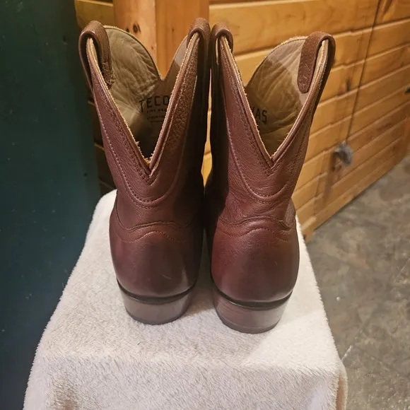 Preowned Tecovas The PENNY Leather  Boot Women Sz 10.5 B In BOURBON CALF