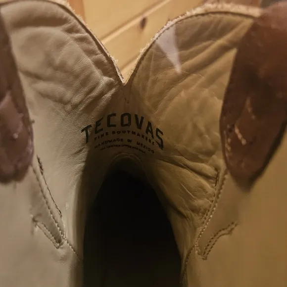 Preowned Tecovas The PENNY Leather  Boot Women Sz 10.5 B In BOURBON CALF