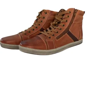 Propet Men's Lucas Hi Skate Shoe - Brown Size 8