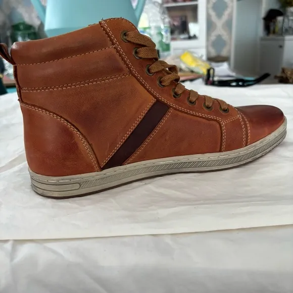 Propet Men's Lucas Hi Skate Shoe - Brown Size 8