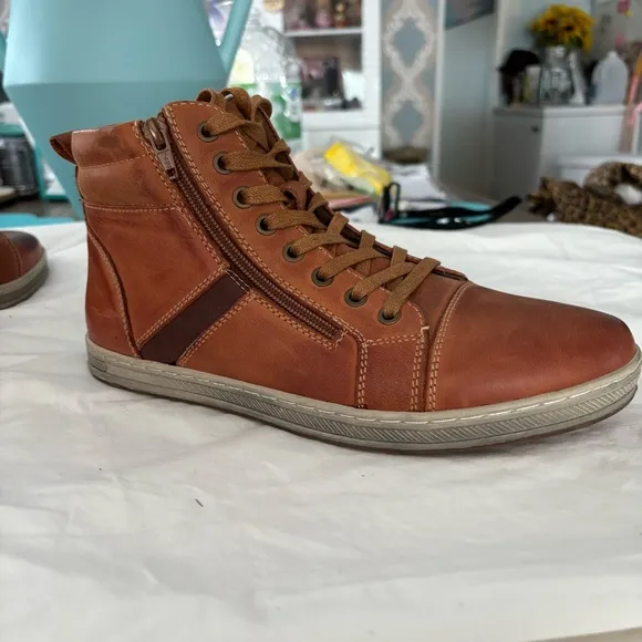 Propet Men's Lucas Hi Skate Shoe - Brown Size 8