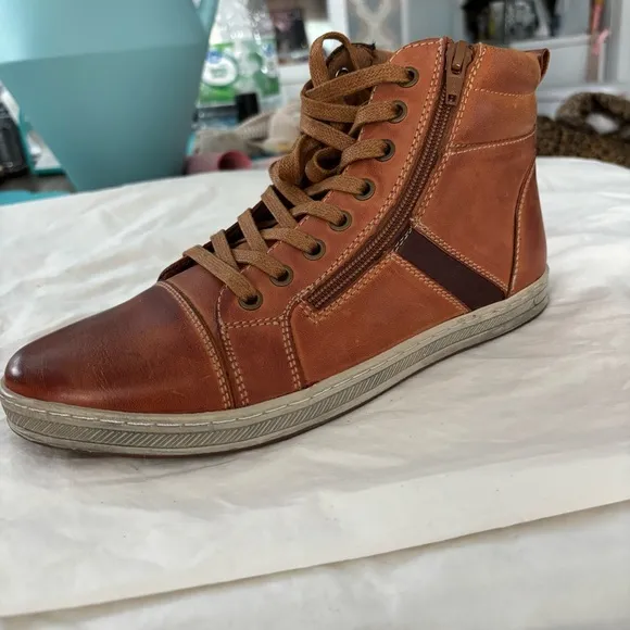 Propet Men's Lucas Hi Skate Shoe - Brown Size 8