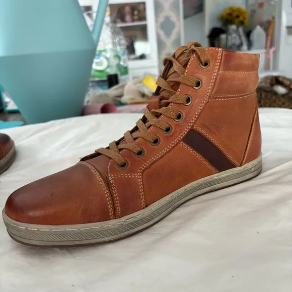 Propet Men's Lucas Hi Skate Shoe - Brown Size 8