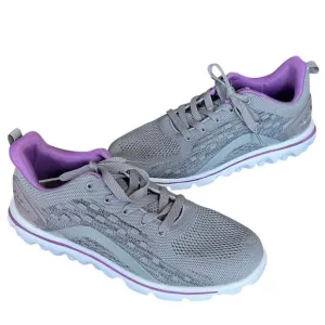 Propet TravelActiv Axial Sneakers Womens 10 4E Gray Purple Mesh Cushioned Shoes