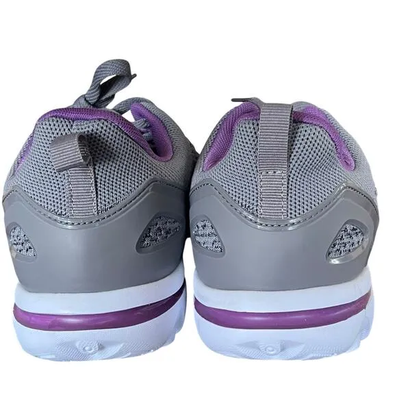 Propet TravelActiv Axial Sneakers Womens 10 4E Gray Purple Mesh Cushioned Shoes