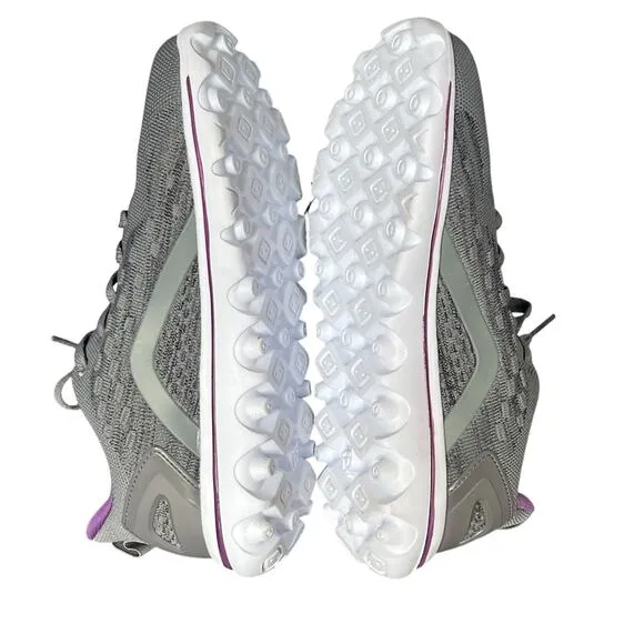 Propet TravelActiv Axial Sneakers Womens 10 4E Gray Purple Mesh Cushioned Shoes