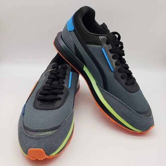 Puma City Rider Men's Athletic Casual Shoes Reflective Trainers Size 10.5 NEW🛒