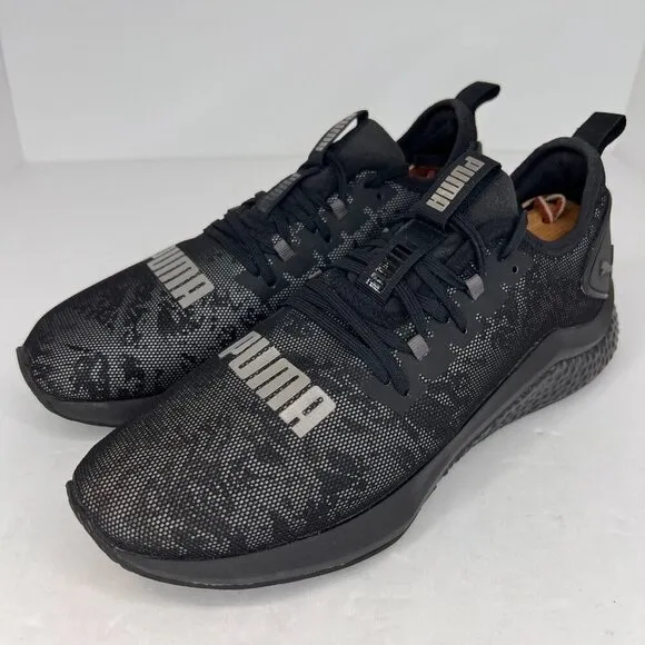 Puma Mens 1925989-01 Black Hybrid NX Rave Low Lace Up Size 8.5 Running Shoes