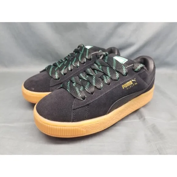 Puma Suede XL Skate Jr Sneakers Black Vine Gum Boys Size 6.5 NEW NO BOX!
