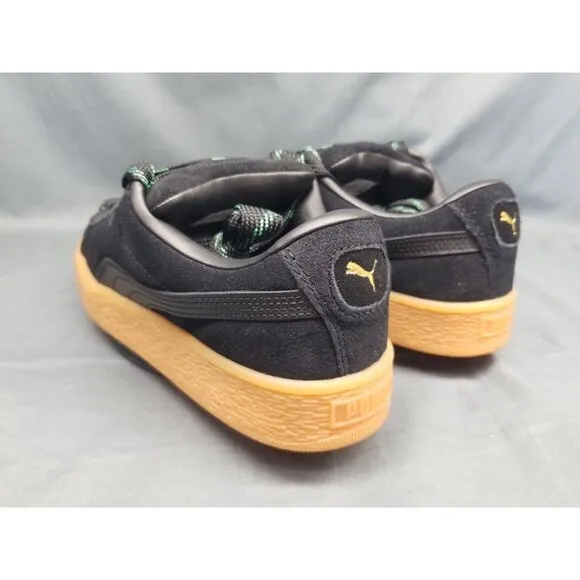 Puma Suede XL Skate Jr Sneakers Black Vine Gum Boys Size 6.5 NEW NO BOX!
