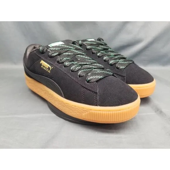 Puma Suede XL Skate Jr Sneakers Black Vine Gum Boys Size 6.5 NEW NO BOX!
