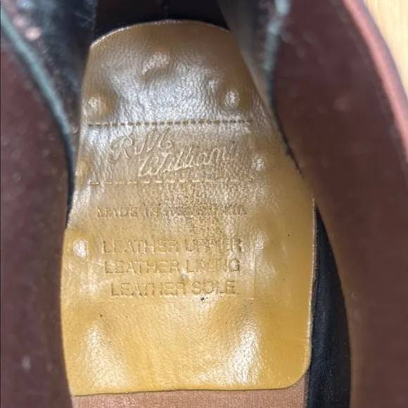 R. M. WILLIAMS Men's Black Leather Chelsea Boots Made in Australia Size 10.5