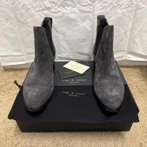 Rag &amp; Bone Gray Suede Chelsea Boots NIB 39 EU / 9 US