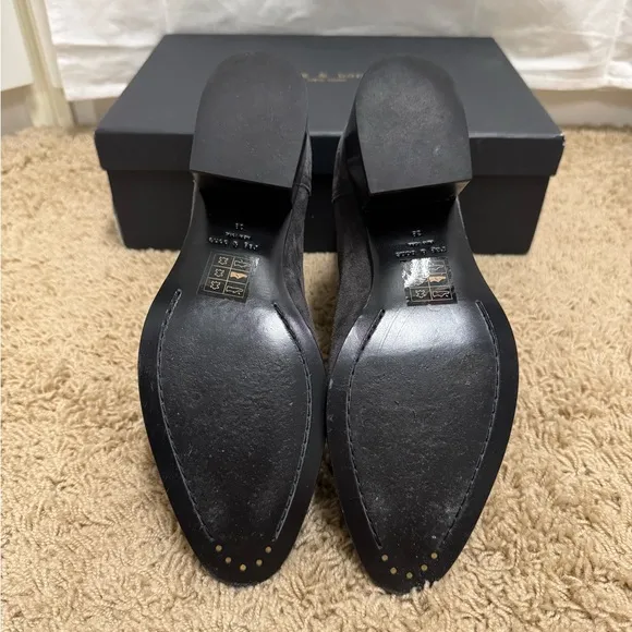 Rag &amp; Bone Gray Suede Chelsea Boots NIB 39 EU / 9 US