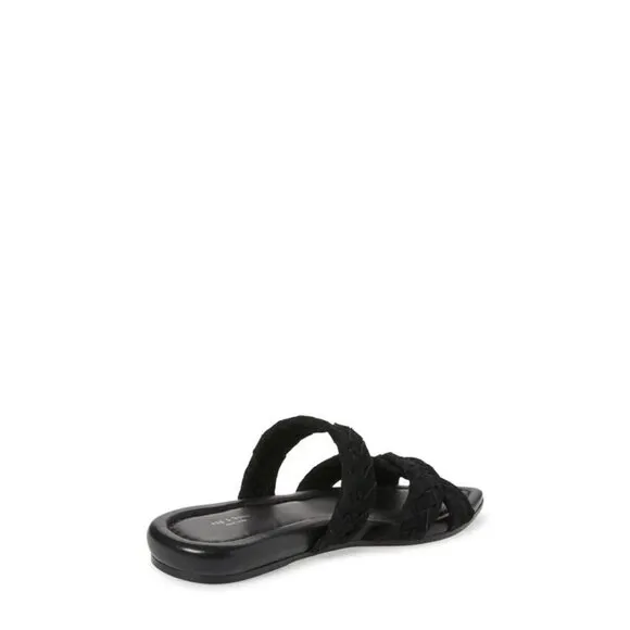 Rag &amp; Bone Lewis Pointed Toe Suede Sandal Black Womens Size 8
