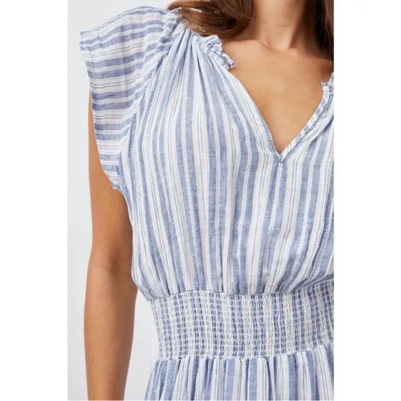 Rails Amelia Dress New Haven Stripe Midi Dress