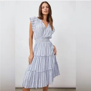 Rails Amelia Dress New Haven Stripe Midi Dress