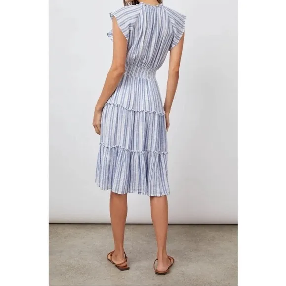 Rails Amelia Dress New Haven Stripe Midi Dress