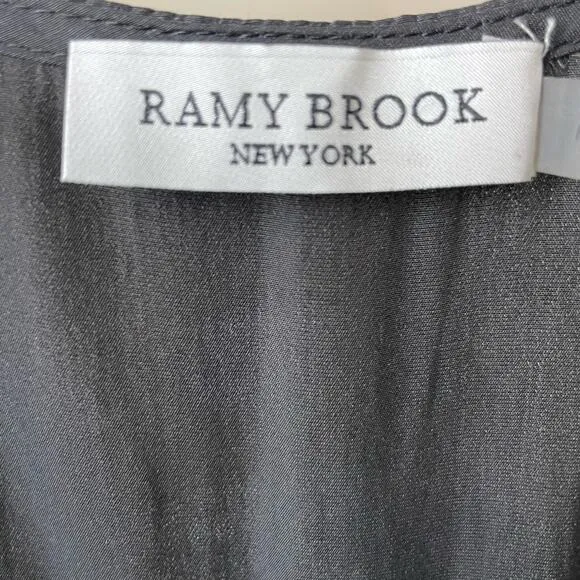 Ramy Brook Black Dress Size S – Lace Cut-Out Ruffle Hem LBD Whimsigoth Fairy