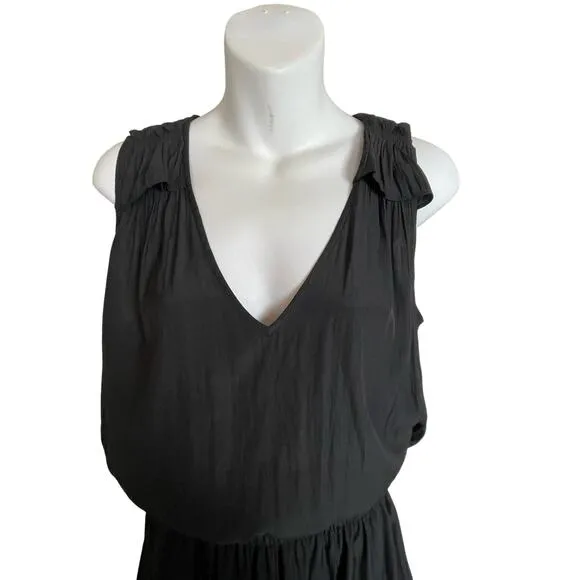Ramy Brook Black Dress Size S – Lace Cut-Out Ruffle Hem LBD Whimsigoth Fairy