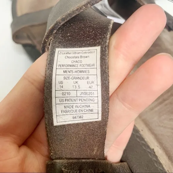 Rare Chaco Z/1 Leather Sandals Men's Discontinued
