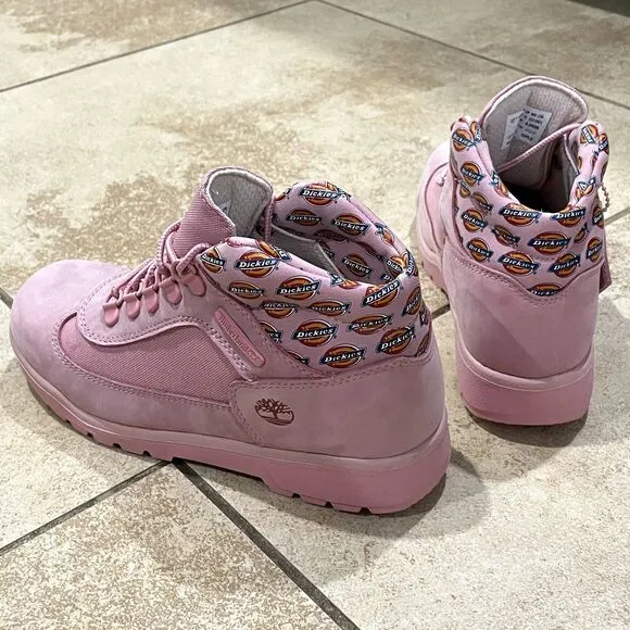 RARE Girl's Opening Ceremony x Dickies x Timberland Boots in Pink Size 5