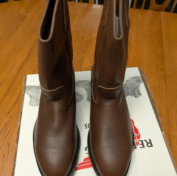 Red Wing 2214 Pecos Men's Brown Leather Steel Toe Safety Work Boots