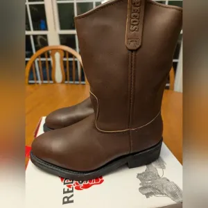 Red Wing 2214 Pecos Men's Brown Leather Steel Toe Safety Work Boots