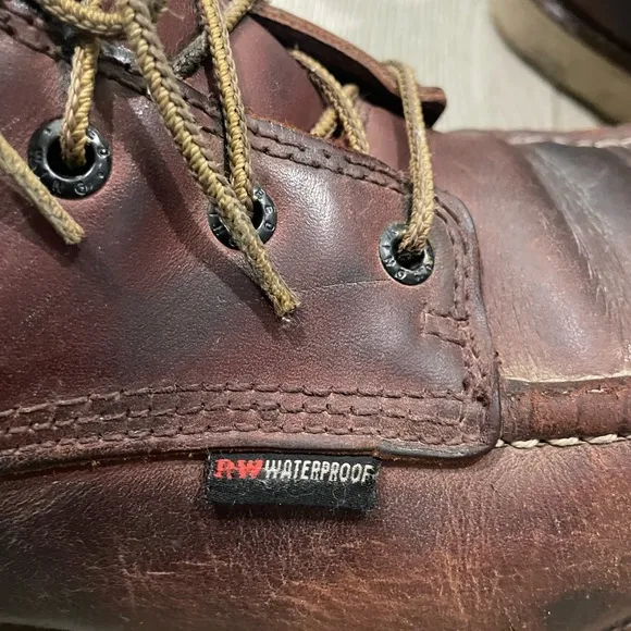 Red Wing 405 Waterproof Moc Soft Toe Traction Tred Work Boots Men's size 11.5