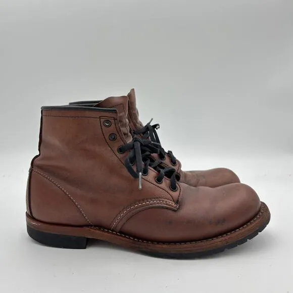 Red Wing 9016 Beckman Cigar 6&quot; Round Toe Work Boots Men's 8D