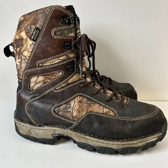 Red Wing Boots Mens 10 Brown Camo Irish Setter 600g Hunt ScentBan Primaloft Work