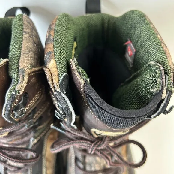 Red Wing Boots Mens 10 Brown Camo Irish Setter 600g Hunt ScentBan Primaloft Work