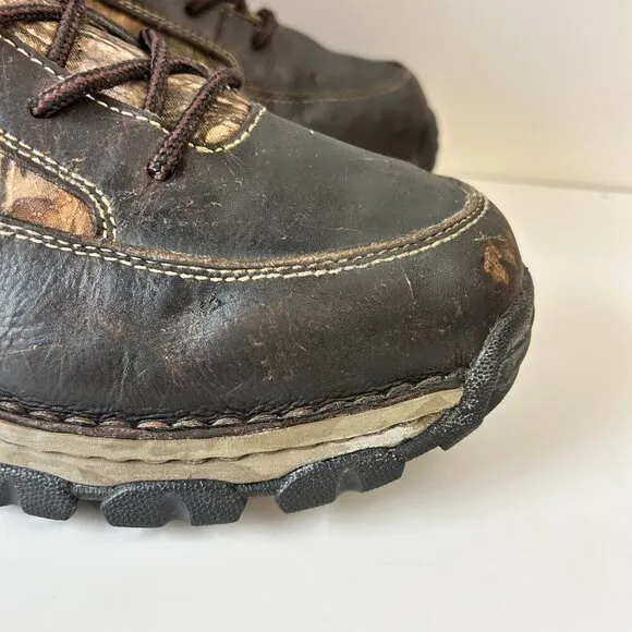 Red Wing Boots Mens 10 Brown Camo Irish Setter 600g Hunt ScentBan Primaloft Work