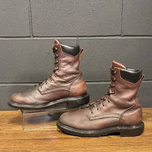 Red Wing Brown Leather Soft Toe Super Sole Work Boots Men’s 11 D Made In USA