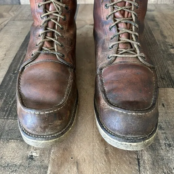 Red Wing Irish Setter Vintage Moc Toe Work Boots Mens 15 D