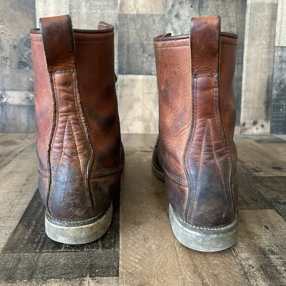 Red Wing Irish Setter Vintage Moc Toe Work Boots Mens 15 D