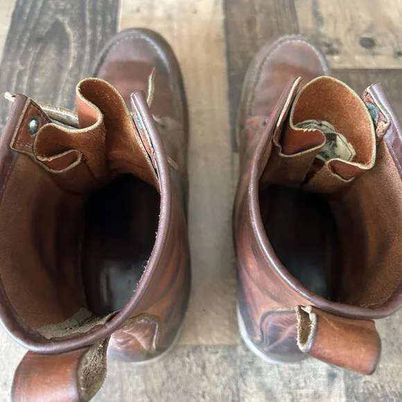 Red Wing Irish Setter Vintage Moc Toe Work Boots Mens 15 D