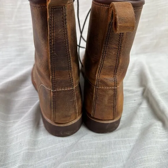 Red Wing Women's Silversmith Rustic Brown Work Leather Lace Up Boots Size 8.5