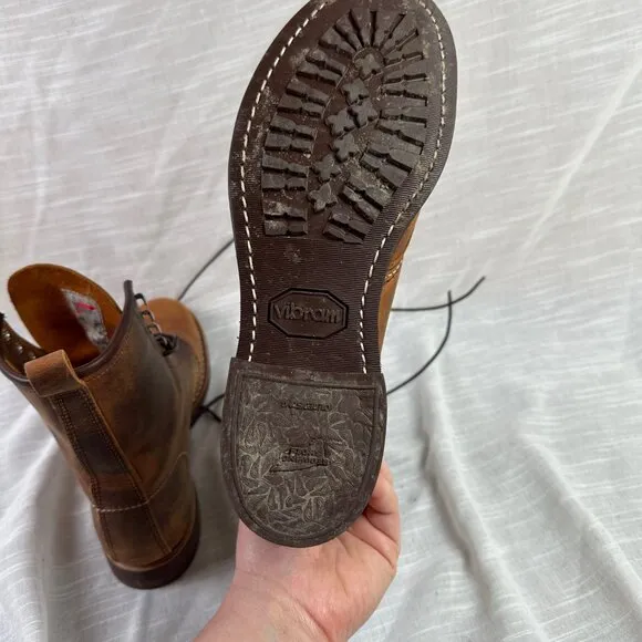 Red Wing Women's Silversmith Rustic Brown Work Leather Lace Up Boots Size 8.5