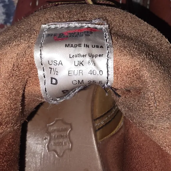 Red Wing Work Boots.