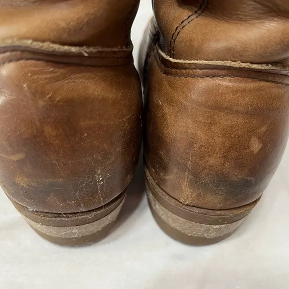 Red Wings Pecos Men's Leather Slip On Soft Toe Roper Work Boots, Size 9C
