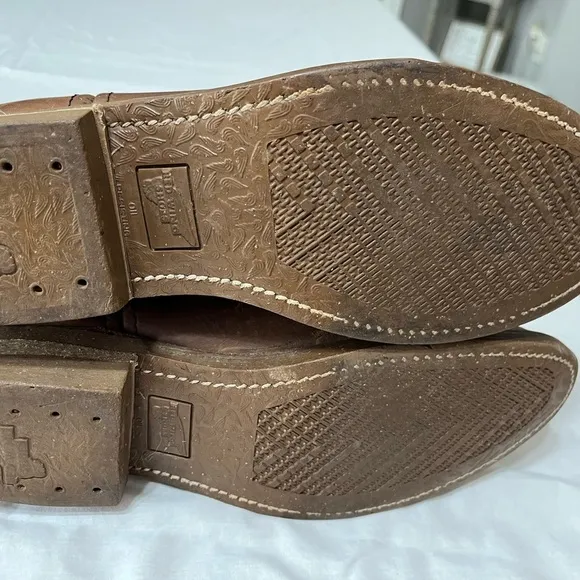 Red Wings Pecos Men's Leather Slip On Soft Toe Roper Work Boots, Size 9C