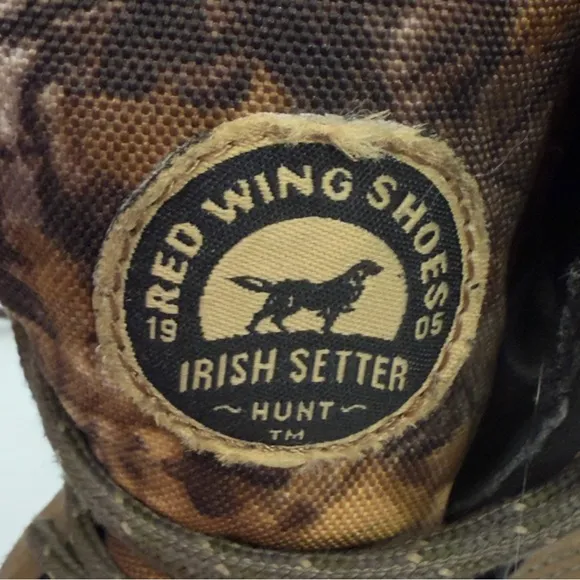 Red Wint Irish Setter VaprTrek Waterproof Camouflaged Hunting Boots Size 9.5