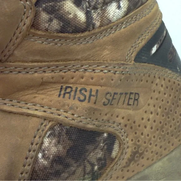 Red Wint Irish Setter VaprTrek Waterproof Camouflaged Hunting Boots Size 9.5